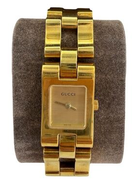 Vintage Gucci 2305L Gold Plated Swiss Quartz Watch - Working